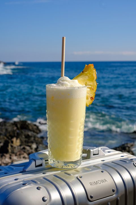 Pina Colada auf Rimowa Koffer